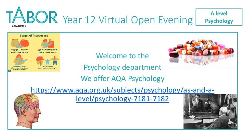 Year 12 Virtual Open Evening template (PSYCHOLOGY)